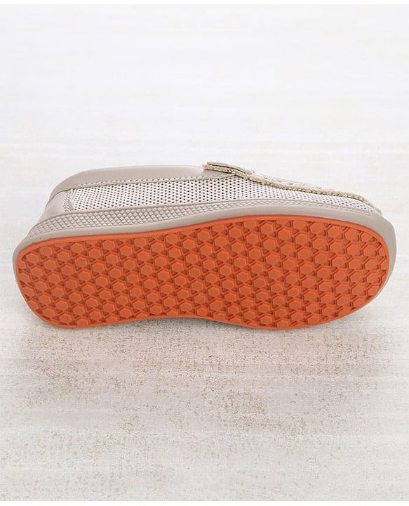 Cute Walk by Babyhug Slip On Loafers with 3D Apllique - Beige