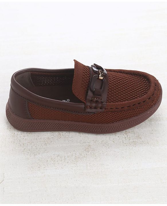 Cute Walk by Babyhug Slip On Loafers with 3D Apllique - Beige