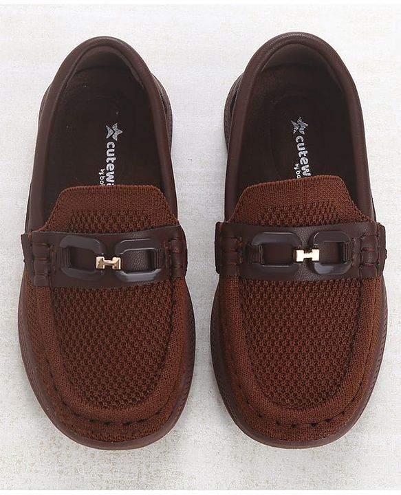 Cute Walk by Babyhug Slip On Loafers with 3D Apllique - Beige