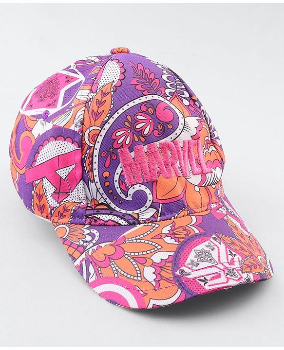Pinekids Marvel Cotton Woven Cap With Avengers Print Diameter - 19 cm