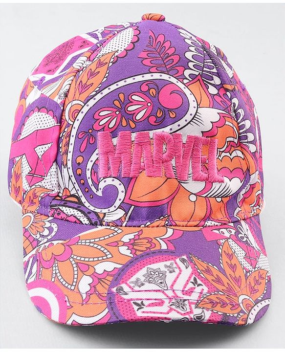 Pinekids Marvel Cotton Woven Cap With Avengers Print Diameter - 19 cm