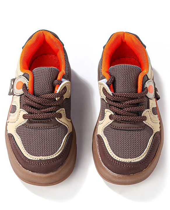 Cute Walk by Babyhug Sports Shoes With Lace Ups Closure - Brown