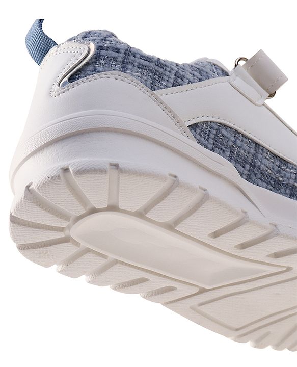 Pine Kids Sports Shoes with Velcro Closure & Tape Detailing - Light Blue