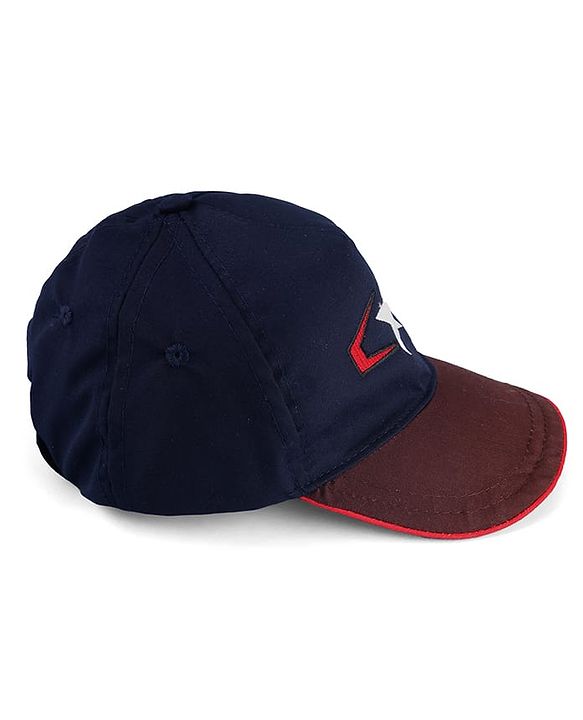 Pine Kids Marvel Cotton Woven Summer Cap With Avengers Graphics Navy Blue - Diameter 15 cm