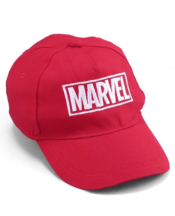 Pine Kids Marvel Summer Cap with Avengers Graphics & Embroidery Detailing Red - Diameter 15.5 cm
