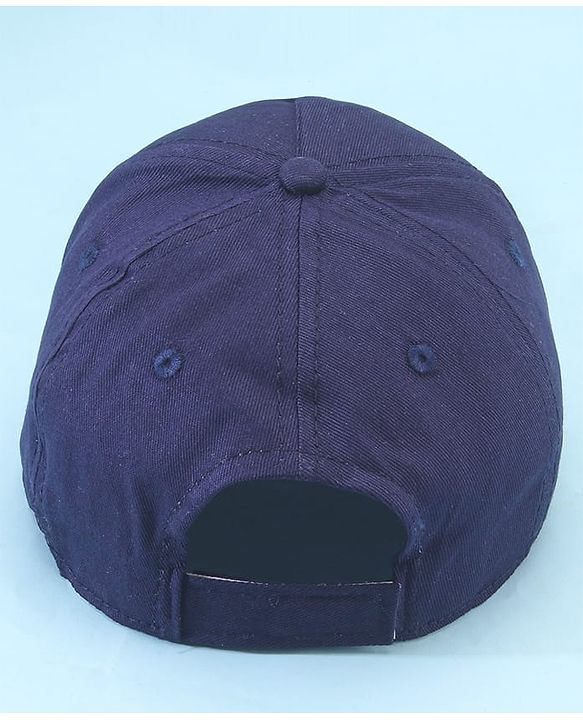 Pine Kids Marvel 100% Cotton Woven Summer Cap With Avengers Graphics And Badge Detailing Navy Blue - Diameter 55 cm
