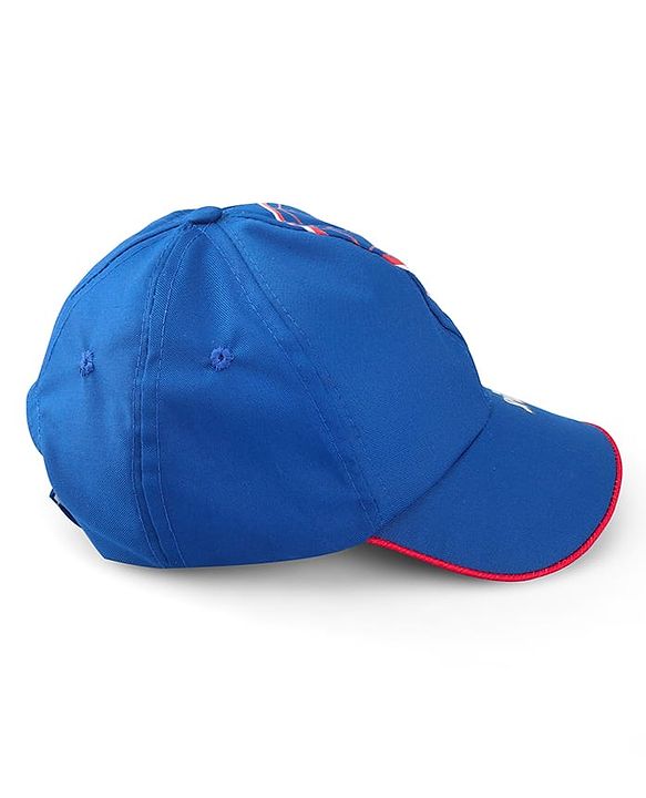 Pinekids Marvel Cotton Woven Summer Cap with Spider-man Graphics Blue - Diameter 16 cm