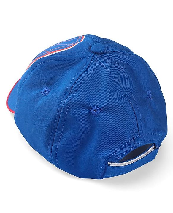 Pinekids Marvel Cotton Woven Summer Cap with Spider-man Graphics Blue - Diameter 16 cm