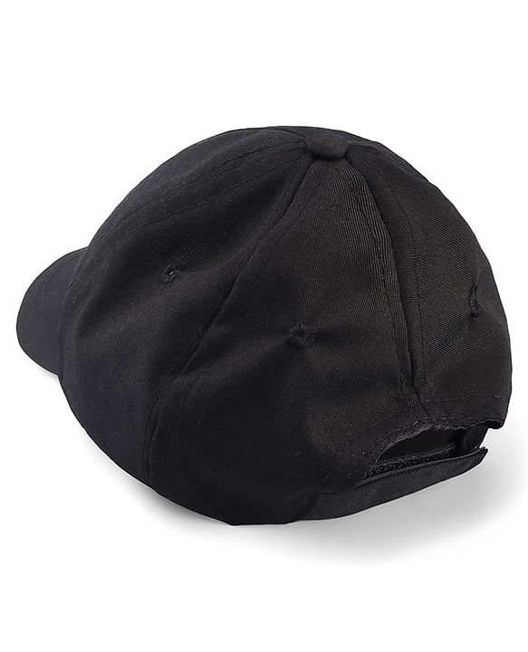 Pine Kids Marvel Cotton Woven Summer Cap with Spiderman Graphics Black - Diameter 17 cm