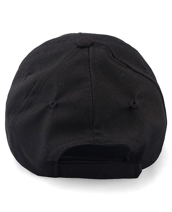 Pine Kids Marvel Cotton Woven Summer Cap with Spiderman Graphics Black - Diameter 17 cm