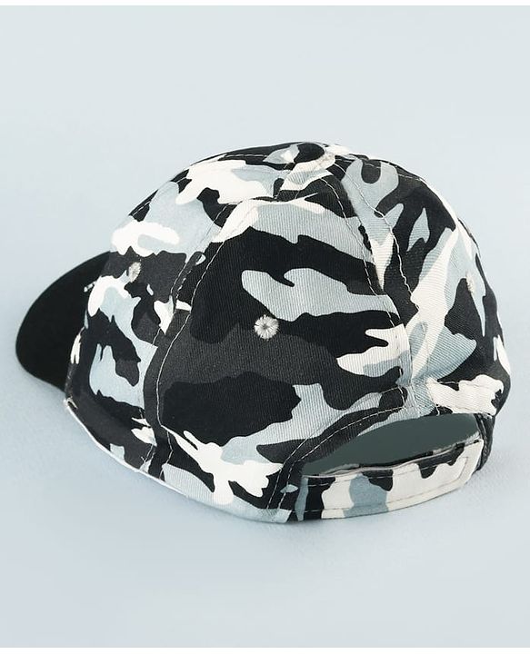 Pine Kids Marvel 100% Cotton Summer Cap With Avengers Print Black - Circumference 54 cm