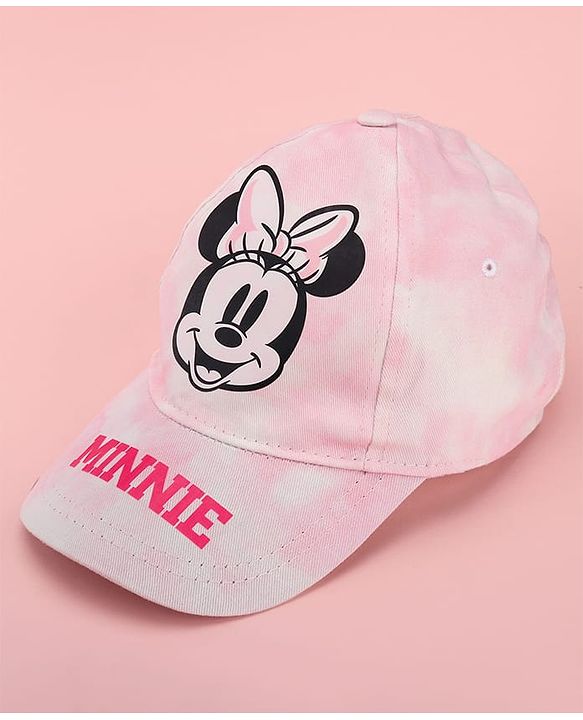 Pine Kids Disney 100% Cotton Summer Cap With Minnie Mouse Family Graphics Pink - Circumference 52 cm