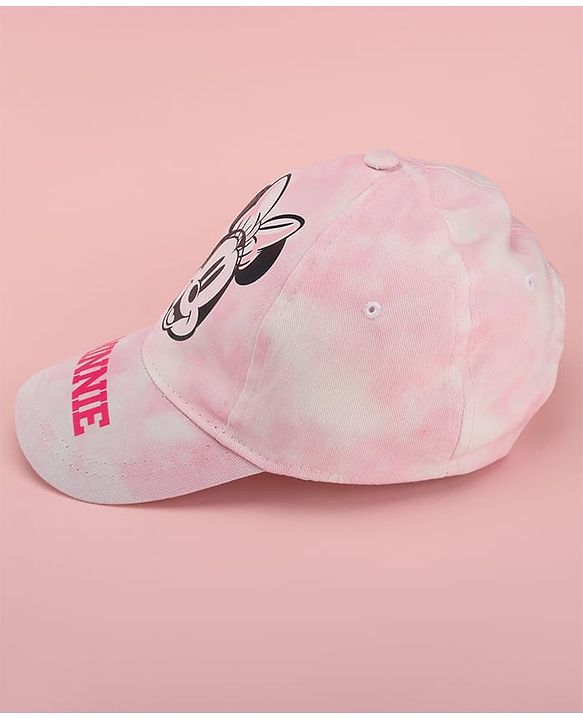 Pine Kids Disney 100% Cotton Summer Cap With Minnie Mouse Family Graphics Pink - Circumference 52 cm