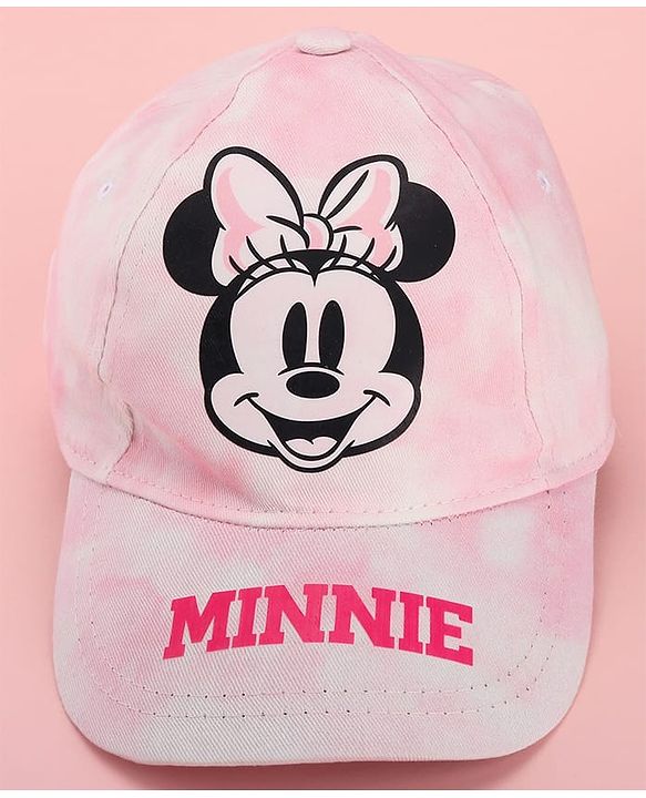 Pine Kids Disney 100% Cotton Summer Cap With Minnie Mouse Family Graphics Pink - Circumference 52 cm