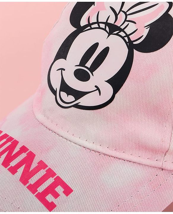 Pine Kids Disney 100% Cotton Summer Cap With Minnie Mouse Family Graphics Pink - Circumference 52 cm
