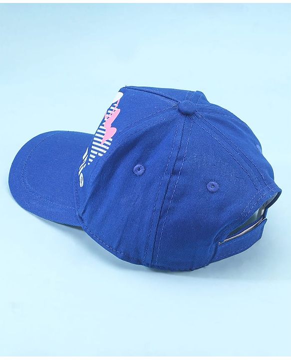 Pine Kids Disney 100% Cotton Woven Summer Cap With Minnie Mouse Family Graphics Blue - Diameter 50 cm