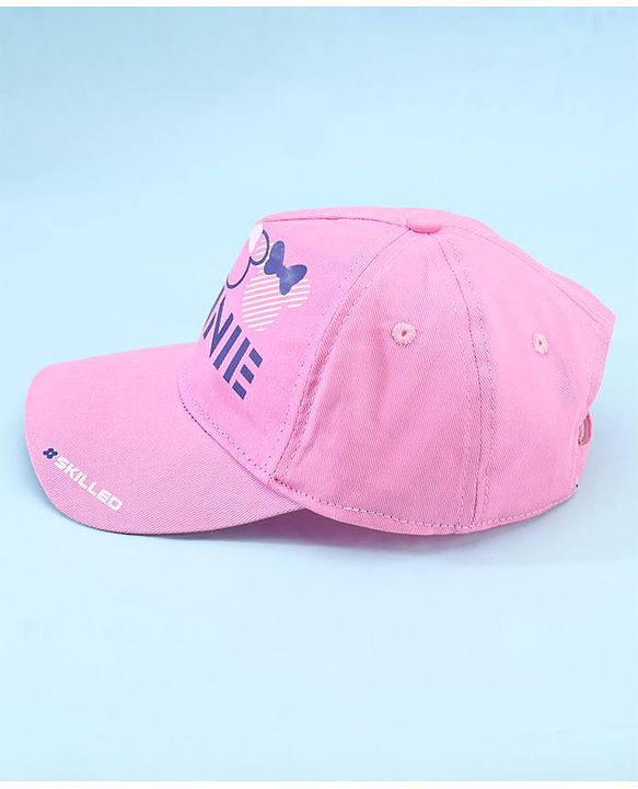 Pine Kids Disney 100% Cotton Woven Summer Cap With Minnie Mouse Family Graphics Blue - Diameter 51 cm