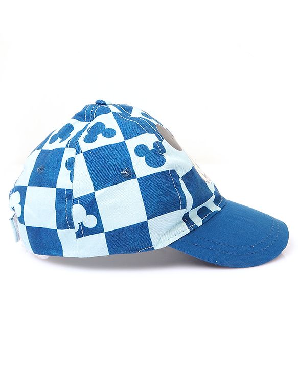 Babyoye Disney 100% Cotton Summer Cap With Mickey Mouse Family Graphics Light Blue - Circumference 48 cm