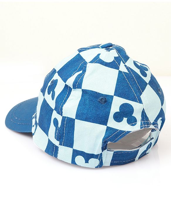 Babyoye Disney 100% Cotton Summer Cap With Mickey Mouse Family Graphics Light Blue - Circumference 48 cm