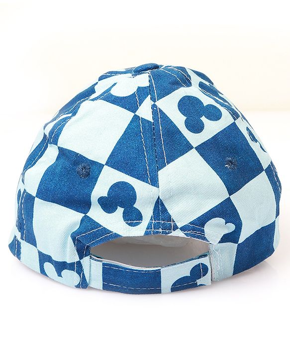 Babyoye Disney 100% Cotton Summer Cap With Mickey Mouse Family Graphics Light Blue - Circumference 48 cm
