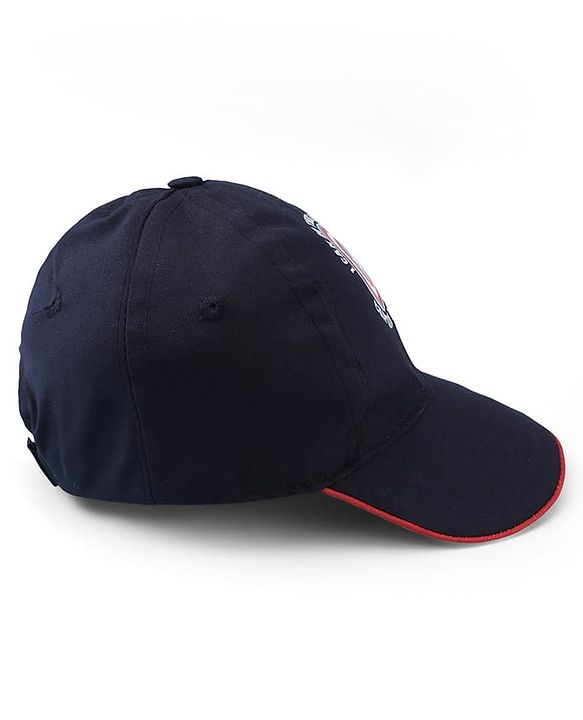 Pine Kids Marvel Cotton Woven Summer Cap with Avengers Graphics & Badge Detailing Navy Blue - Diameter 19 cm