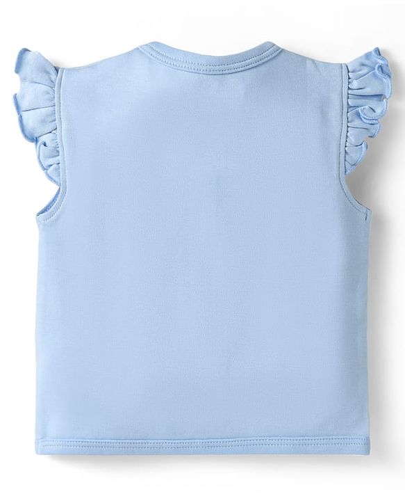 Babyhug Disney Interlock Knit Sleeveless Jhablas With Winnie The Pooh Print Pack Of 3 - Pink Blue & White