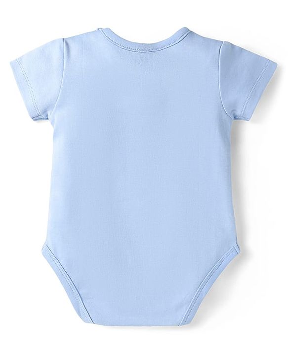 Babyhug Disney Interlock Knit Half Sleeves Onesies With Winnie The Pooh Print Pack Of 3 - Pink Blue & White