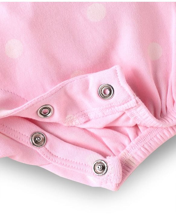 Babyhug Disney Interlock Knit Frill Sleeves Onesies With Winnie The Pooh Graphics Pack Of 3 - Blue Pink & White