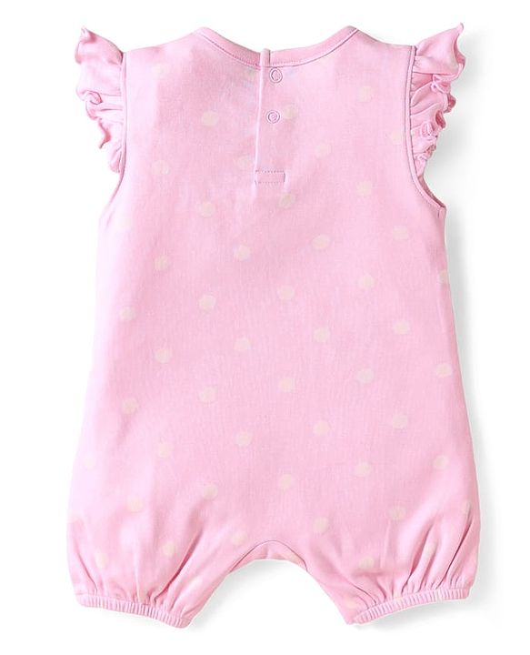 Babyhug Disney Interlock Knit Frill Sleeves Onesies With Winnie The Pooh Graphics Pack Of 3 - Blue Pink & White