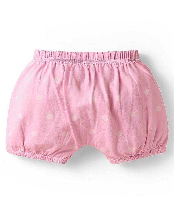 Babyhug Disney Single Jersey Knit Bloomers With Winnie The Pooh Print Pack Of 3 - Pink Blue & White