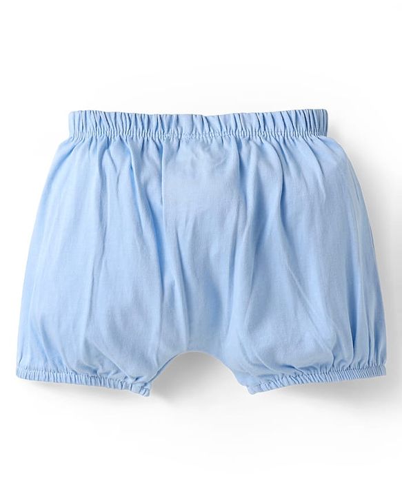 Babyhug Disney Single Jersey Knit Bloomers With Winnie The Pooh Print Pack Of 3 - Pink Blue & White