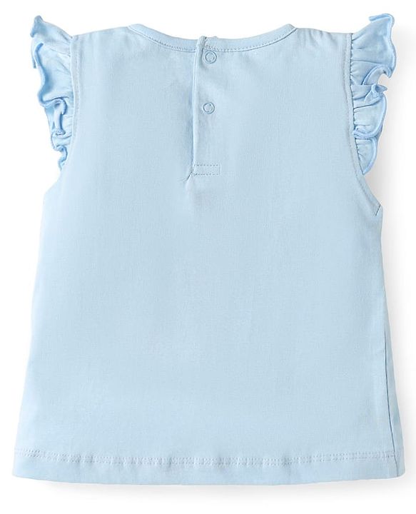 Babyhug Disney Single Jersey Knit Sleeveless T-Shirts With Winnie The Pooh Graphics Pack Of 3 - Pink & Light Blue
