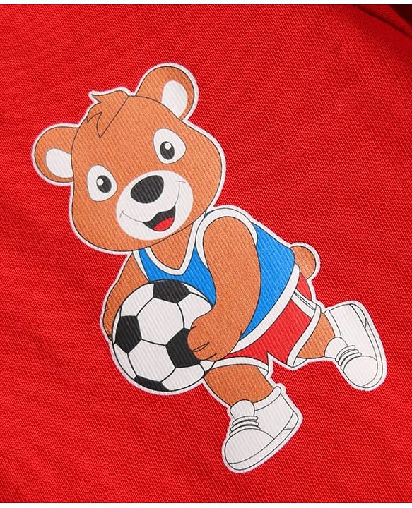Babyhug Cotton Knit Half Sleeves T-Shirts with Stripes & Sports Theme Print Pack of 5 - Multicolor