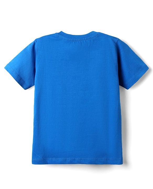 Babyhug Cotton Knit Half Sleeves T-Shirts with Animal Print & Stripes Pack of 3 - Red Blue & Yellow