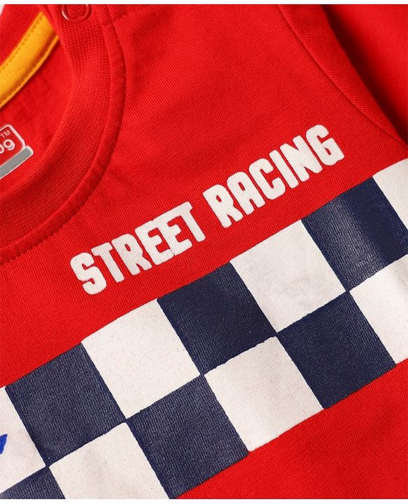 Babyhug Cotton Knit Half Sleeves T-Shirts with Sports Theme Print & Stripes Pack of 7 - Multicolor