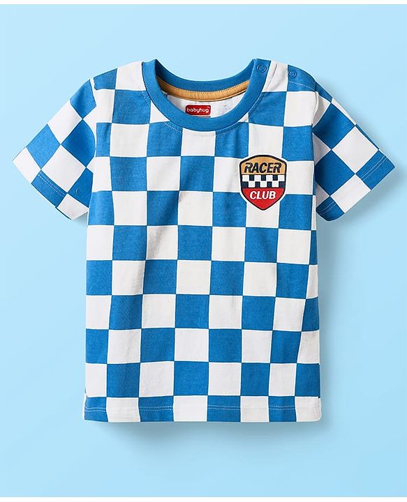 Babyhug Cotton Knit Half Sleeves T-Shirts with Sports Theme Print & Stripes Pack of 7 - Multicolor