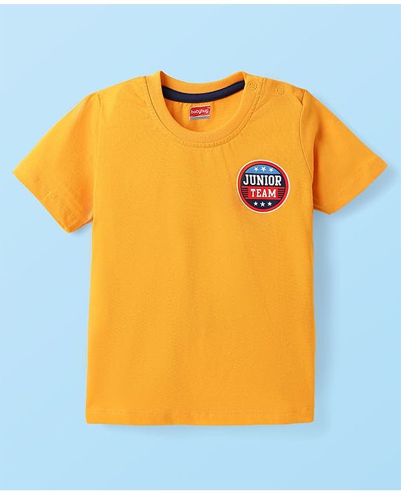 Babyhug Cotton Knit Half Sleeves T-Shirts with Sports Theme Print & Stripes Pack of 7 - Multicolor