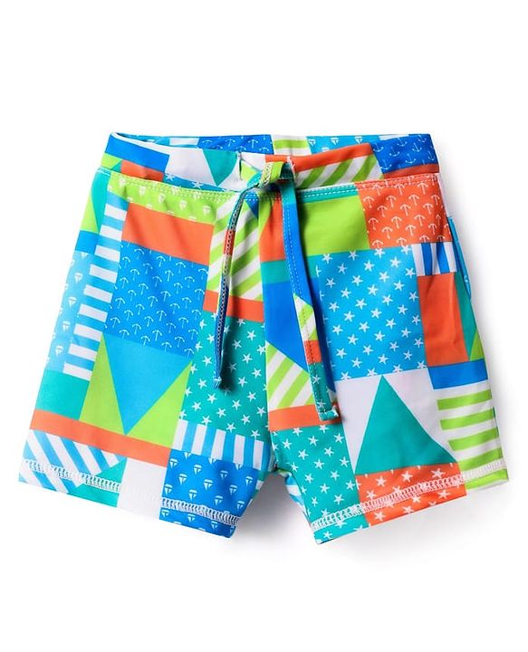 Babyhug Water Repellant Swimming Trunk - Blue