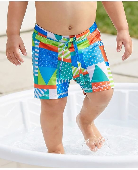 Babyhug Water Repellant Swimming Trunk - Blue