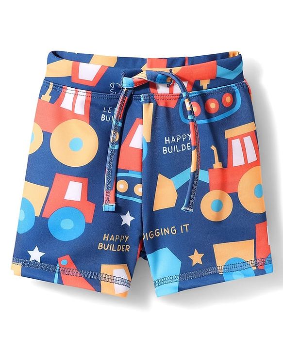 Babyhug Water Repellant Swimming Trunk - Navy Blue