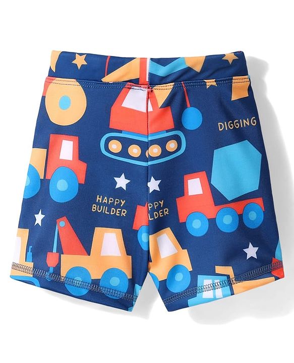 Babyhug Water Repellant Swimming Trunk - Navy Blue