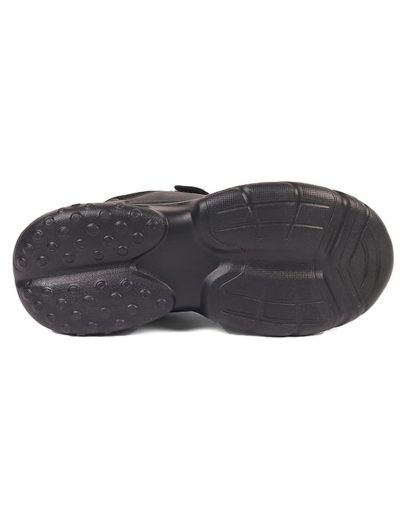 Pine Kids School Shoes with Velcro Closure - Black