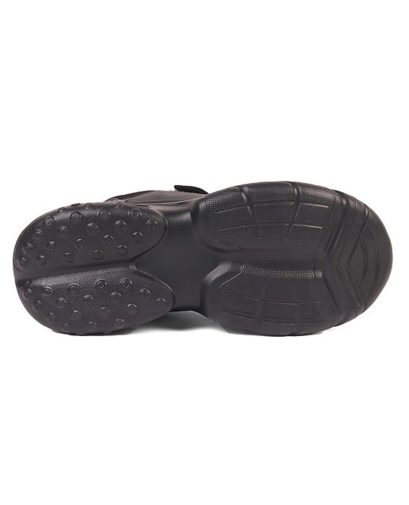 Pine Kids School Shoes with Velcro Closure - Black