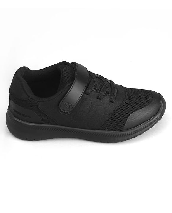 Pine Kids Velcro Closure School Shoes - Black