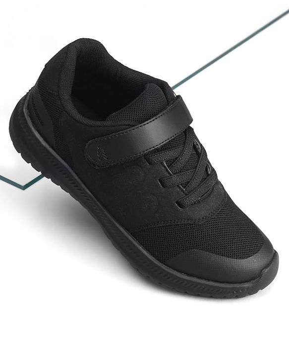 Pine Kids Velcro Closure School Shoes - Black