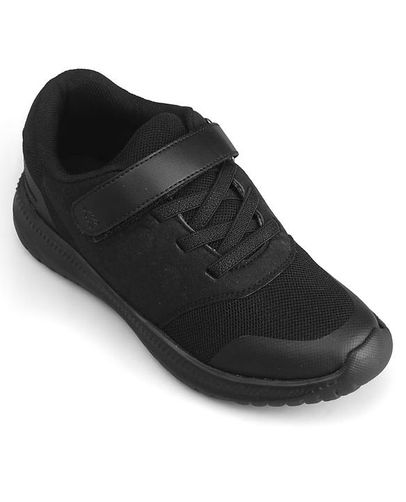 Pine Kids Velcro Closure School Shoes - Black