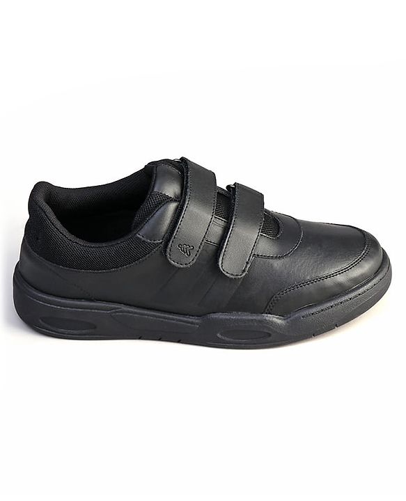 Pine Kids Velcro Closure School Shoes - Black
