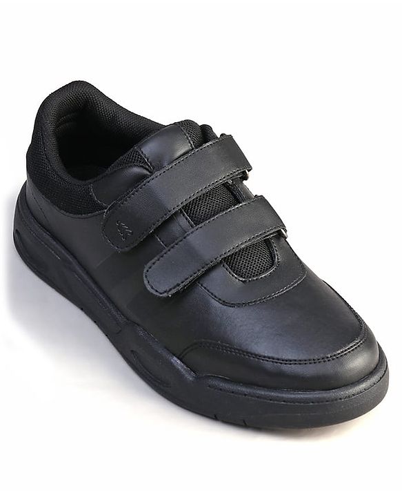 Pine Kids Velcro Closure School Shoes - Black