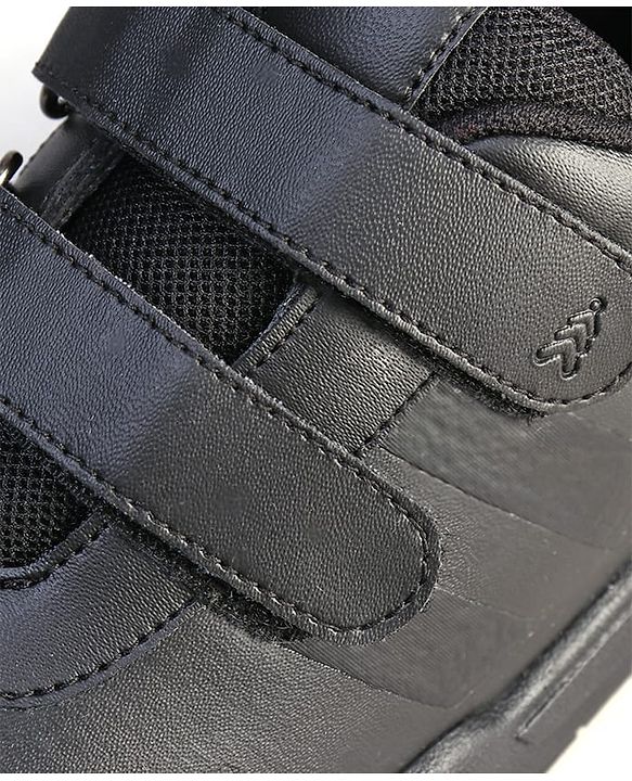 Pine Kids Velcro Closure School Shoes - Black