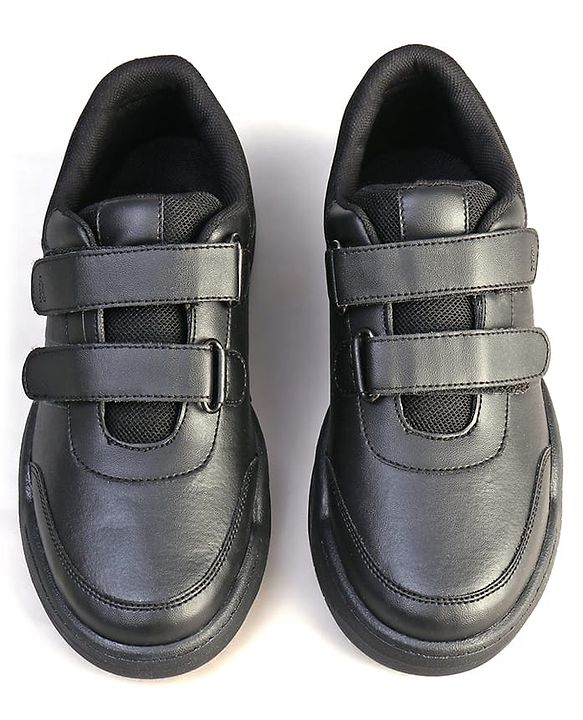 Pine Kids Velcro Closure School Shoes - Black